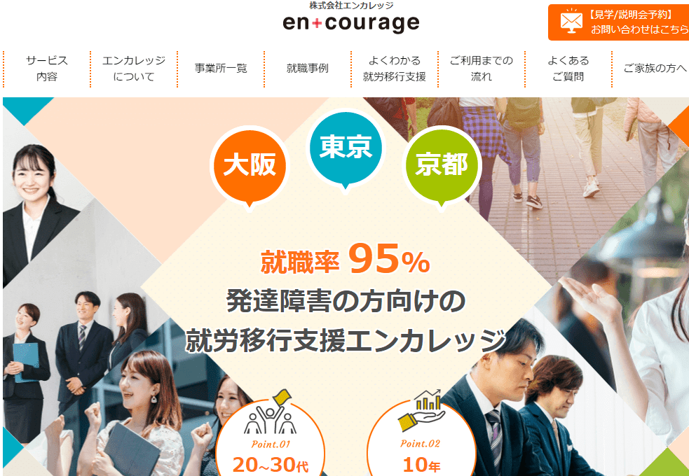 発達障害者へのおすすめ就労移行支援事業所エンカレッジ